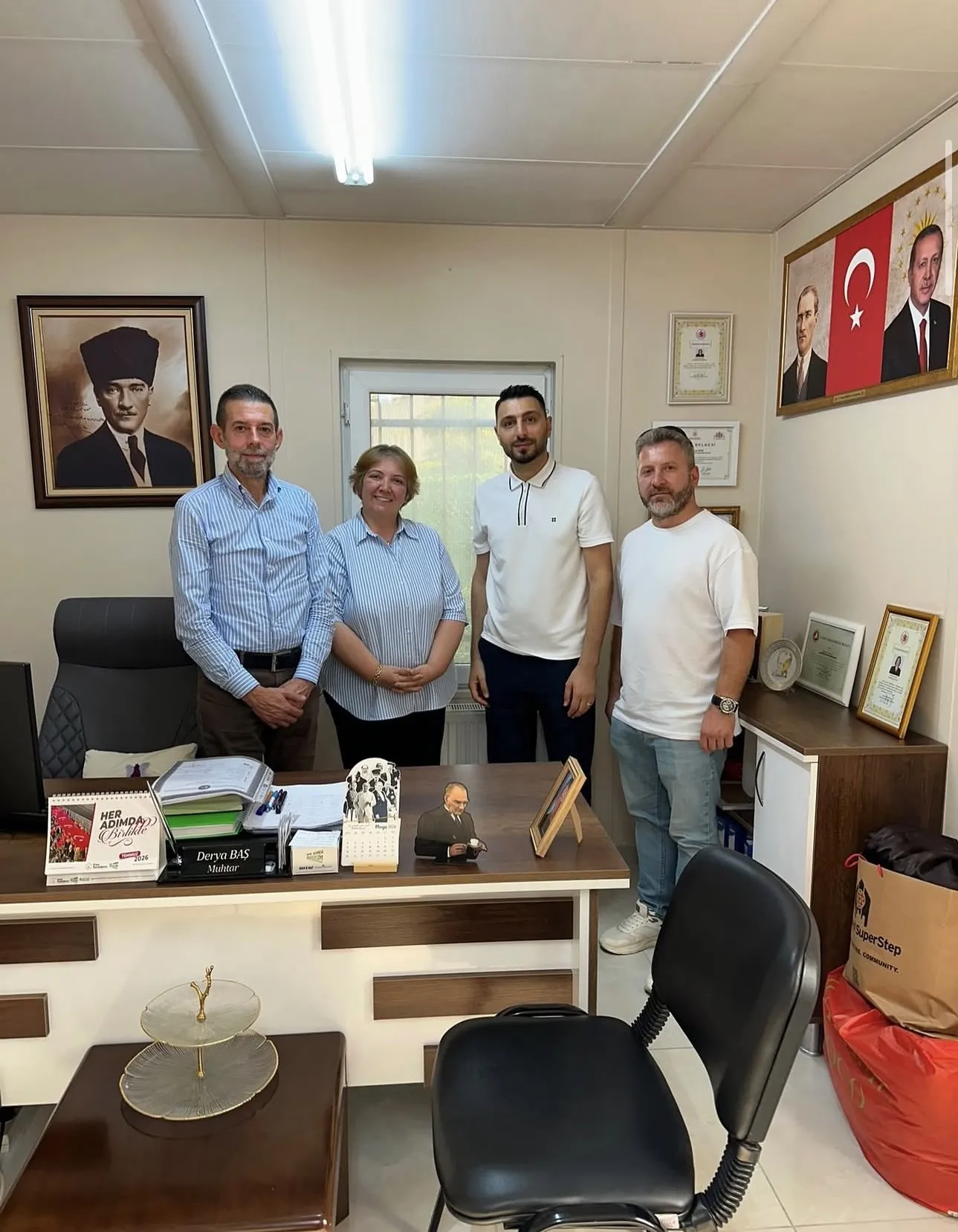 Büyük Birlik Partisi Gaziosmanpaşa İlçe Teşkilatından Karlıtepe Mahalle Muhtarına Ziyaret
